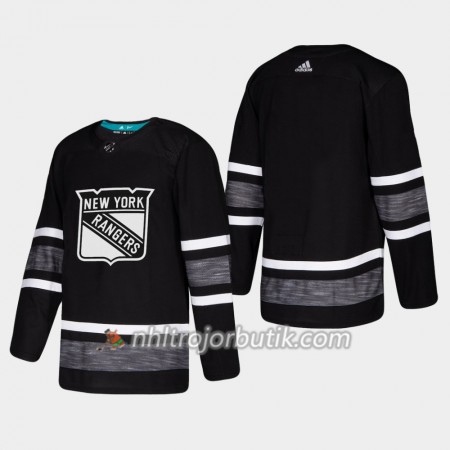 Män Ishockey New York Rangers tröja Blank Svart 2019 All-Star Adidas Authentic